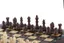 Foldable Wooden Chess and Checkers Set