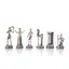 Antique Gold and Silver Chess Pieces Size 4