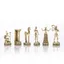 Antique Gold and Silver Chess Pieces Size 4