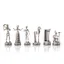 Antique Gold and Silver Chess Pieces Size 4