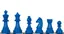 Blue Chess Pieces
