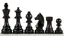 German Staunton Chess Pieces Size 5 in Ebony Wood
