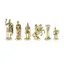 Greek and Roman Bronze and Gold Chess Pieces Size 5