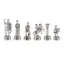 Gold and Silver Greek and Roman Chess Pieces