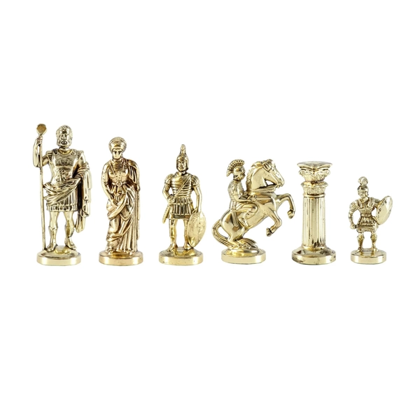 Greek and Roman Chess Pieces Gold and Silver Size 5