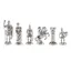 Greek and Roman Chess Pieces Gold and Silver Size 5