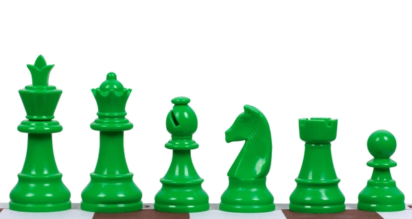 Green Chess Pieces