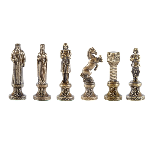 Luxury Bronze and Gold Chess Pieces Size 4
