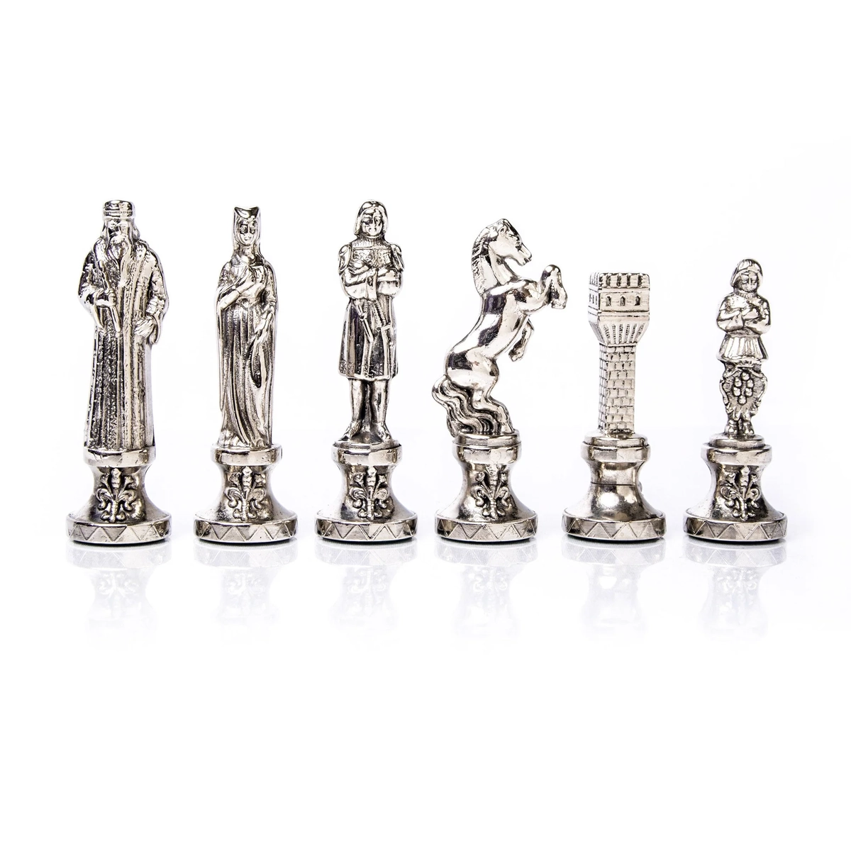 Luxury Gold and Silver Chess Pieces Size 4