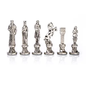 Luxury Gold and Silver Chess Pieces Size 4