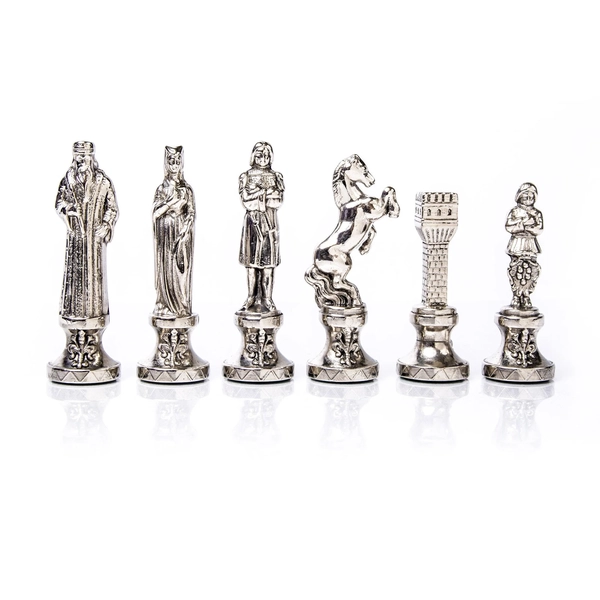 Luxury Gold and Silver Chess Pieces Size 4