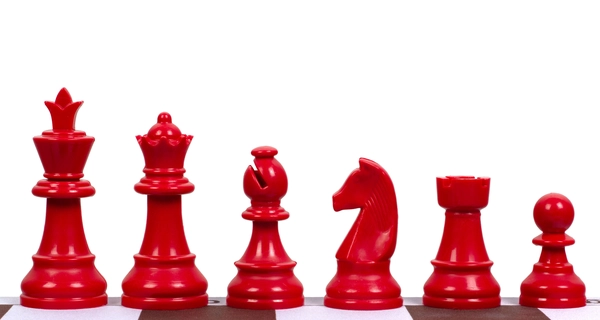 Red Chess Pieces