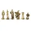Gold and Silver Spartan Warrior Chess Pieces