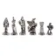 Gold and Silver Spartan Warrior Chess Pieces