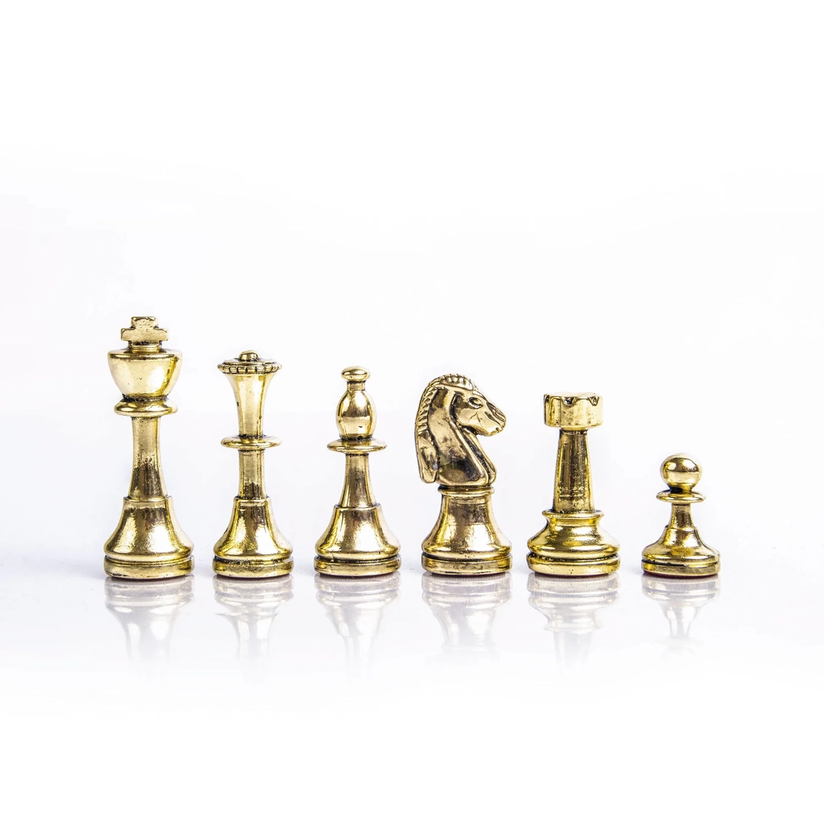 Gold and Silver Staunton Chess Pieces