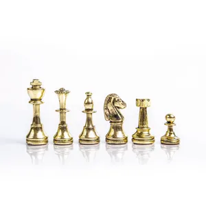 Gold and Silver Staunton Chess Pieces