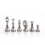 Gold and Silver Staunton Chess Pieces
