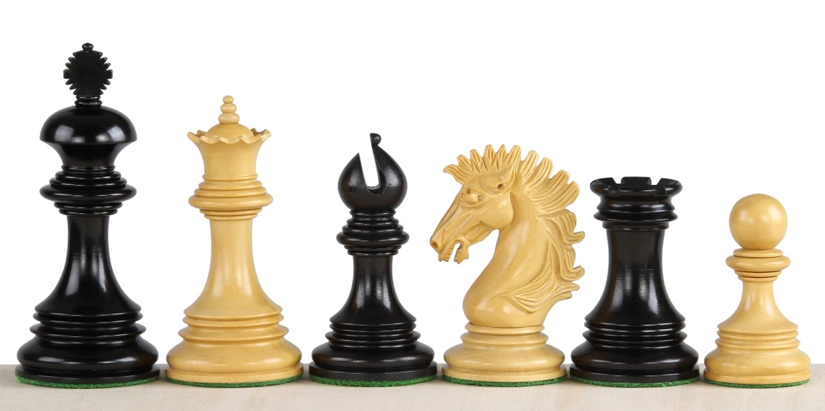 Turned Wooden Chess Pieces