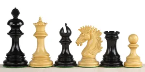 Turned Wooden Chess Pieces