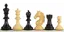 Unicorn Chess Pieces in Ebony Wood Size 8