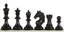 Unicorn Chess Pieces in Ebony Wood Size 8