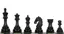 Weighted & Felted Chess Pieces Size 6