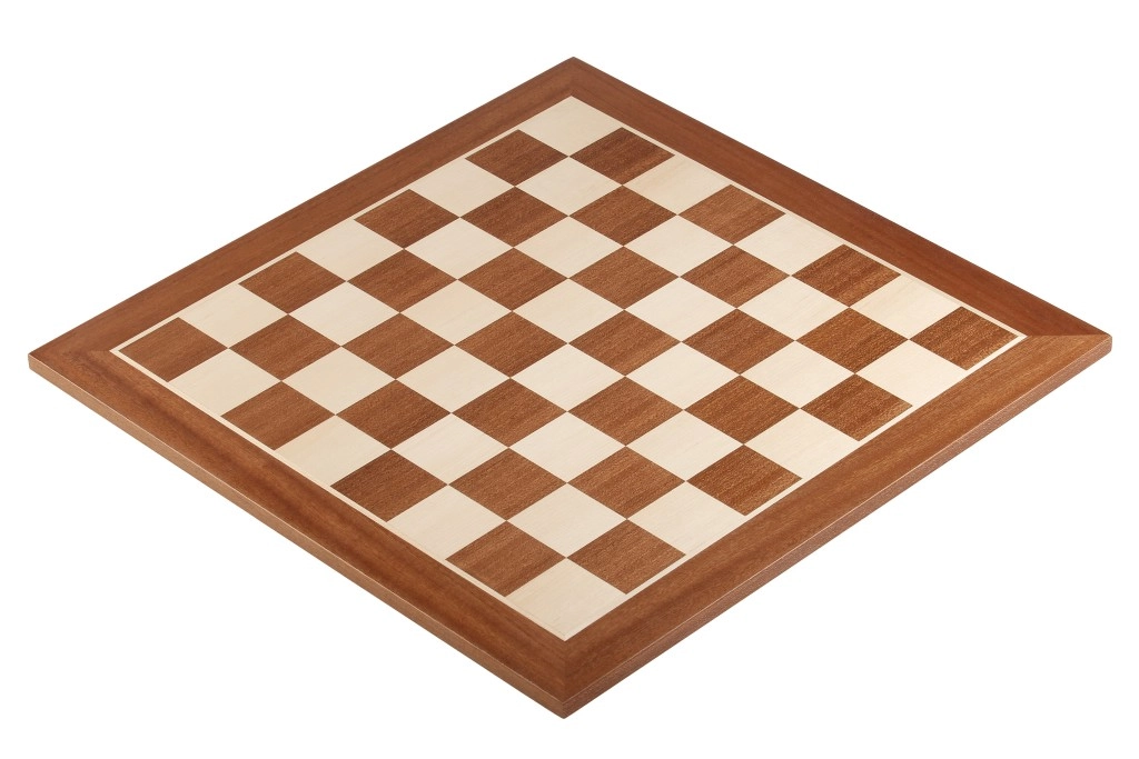 Size 4 Chessboard in Mahogany and Maple Wood