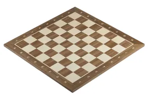 Walnut Chessboard Size 6 with Coordinates