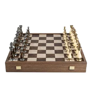 Leather and Ivory Chess Set