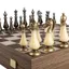 Leather and Ivory Chess Set