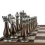 Leather and Ivory Chess Set