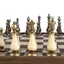 Leather and Ivory Chess Set