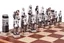 Painted Chess Set