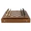Chess Set with Refined Brass and Walnut Finishes