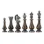 Chess Set with Refined Brass and Walnut Finishes