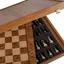 Chess Set with Refined Brass and Walnut Finishes