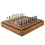 Chess Set with Refined Brass and Walnut Finishes