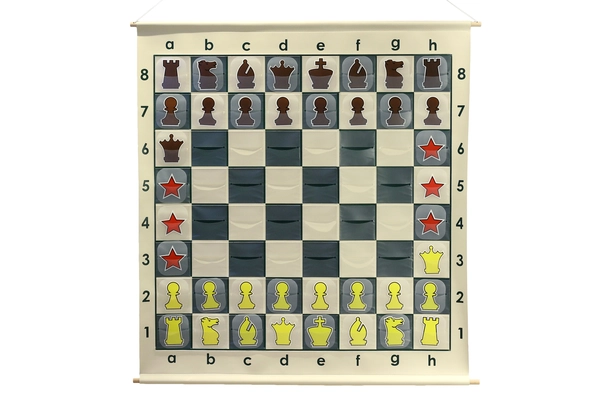 Magnetic Wall Chess Set for Demonstration