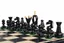 Black and White Wooden Chess Set