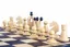Blue and White Chess Set