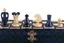 Blue and White Chess Set