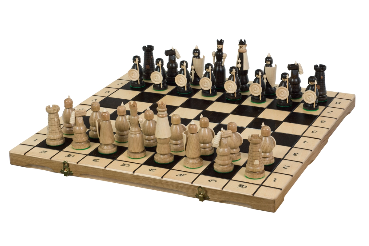 Wooden Character Chess Set