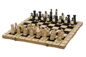 Wooden Character Chess Set