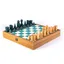 Turquoise Design Chess Set Size 5