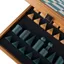 Turquoise Design Chess Set Size 5