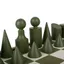 Green and White Chess Set