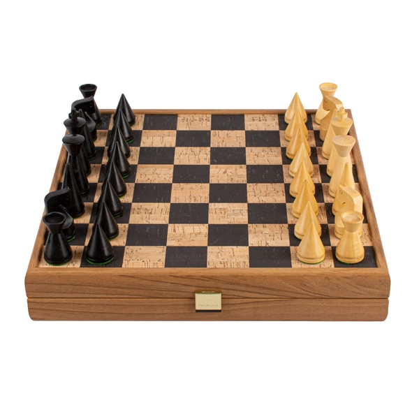 Handcrafted Cork Chess Set Size 4