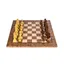 Handcrafted Walnut Burl Chess Set Size 4