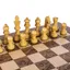 Handcrafted Walnut Burl Chess Set Size 4