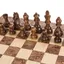 Handcrafted Walnut Burl Chess Set Size 4
